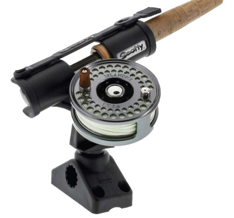 Scotty Fly Rod Holder w/ Deck Mount (frameless) Outcast Boats